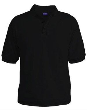 Plain Black Polo T Shirt